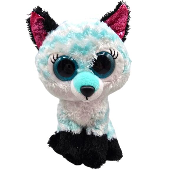 TY Beanie Baby Blue and White Dog 9" Plush - Picture 1 of 2